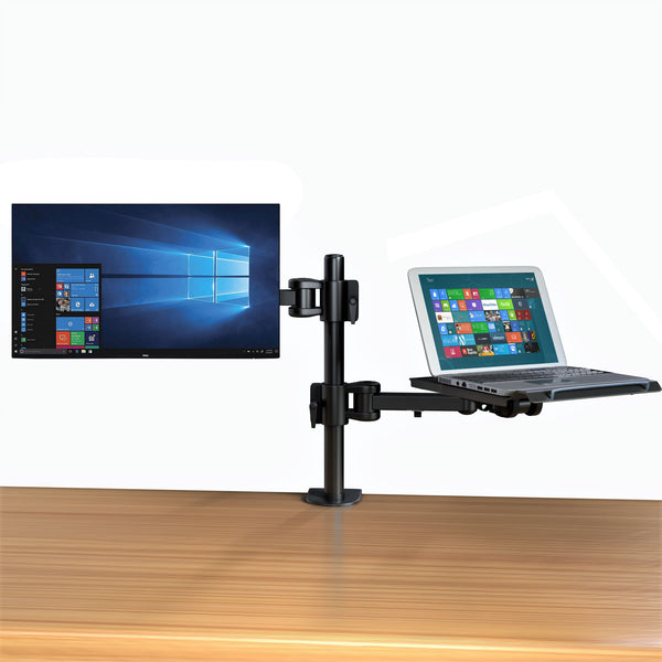Desktop Dual LCD Fully Adjustable Single Computer Monitor and