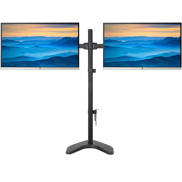 Fully Adjustable Extra Tall Dual LCD Monitor Desk Mount, Fits 2