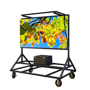 Outdoor LED Screen on Cart with Battery Options