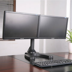 Dual Monitor Stand - Freestanding & Horizontal, 5 Years Warranty